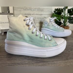Converse Chucks All Star Move High Top Platform Sneaker Ombre Light Dew 8.5